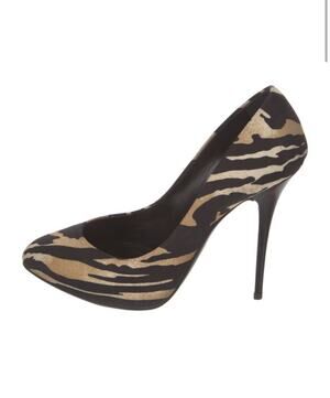 Giuseppe Zanotti Leopard Animal Print Stiletto Heel Pump EU 38.5 US 8.5